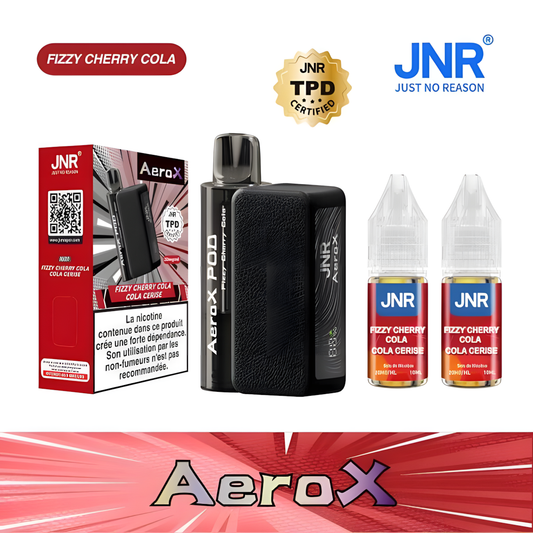 Vape goût cola cerise givré JNR Aero X