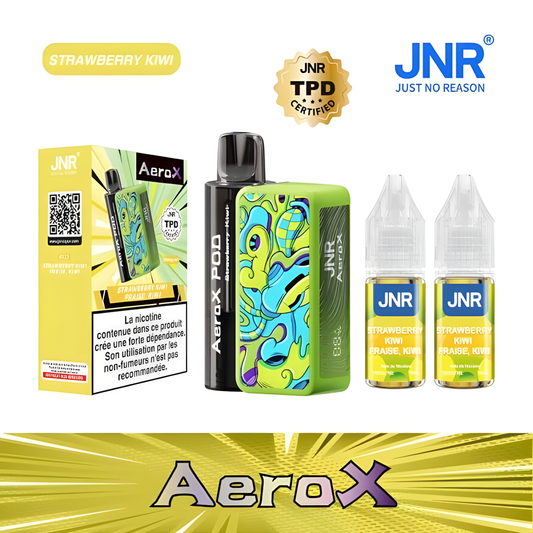 Vape fruitée fraise et kiwi JNR Aero X