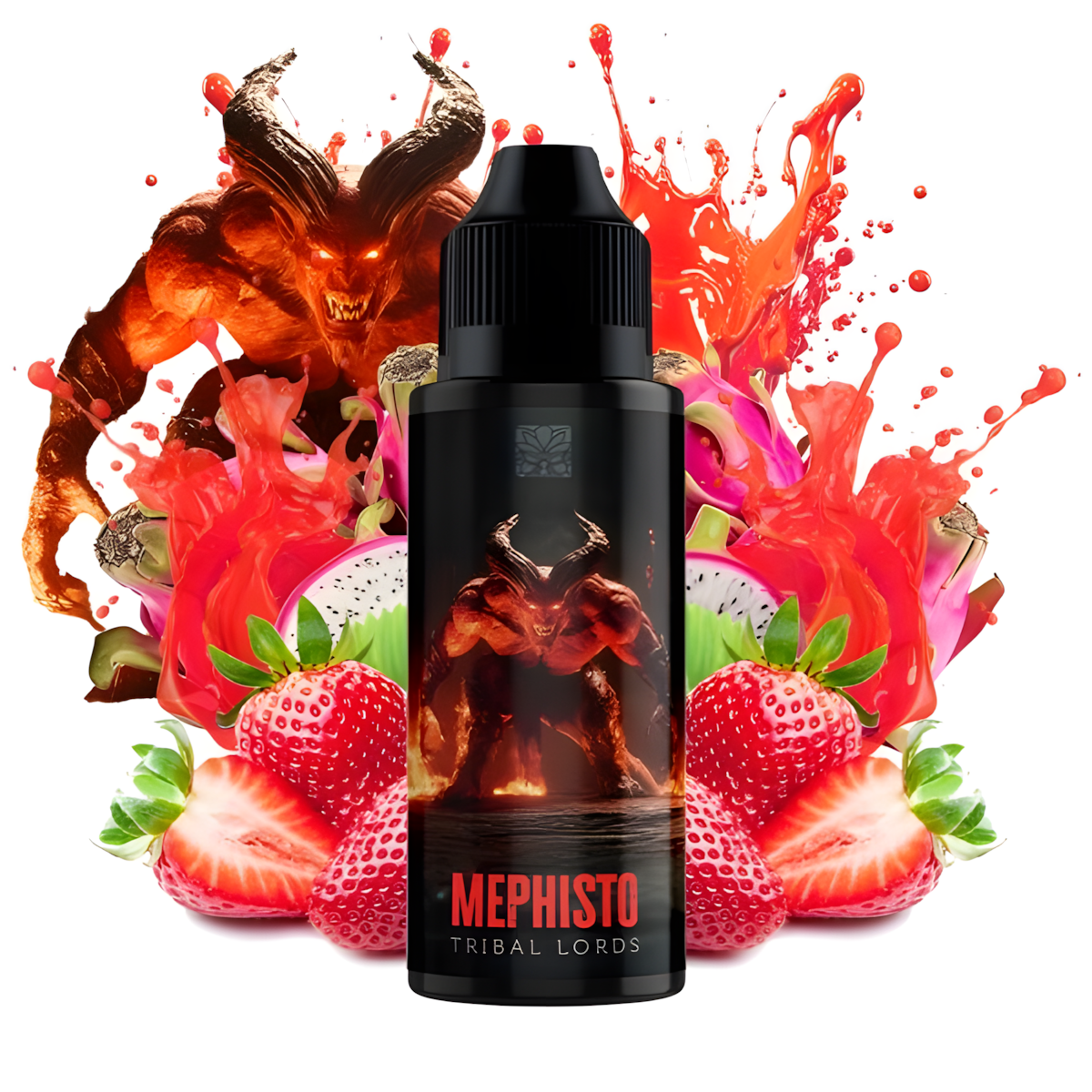 flacon mephisto tribal force 100ml saveur fraise fruit du dragon