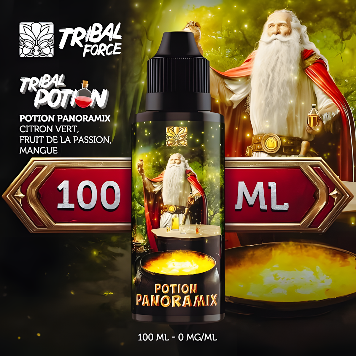 potion panoramix tribal force 100ml passion citron vert mangue