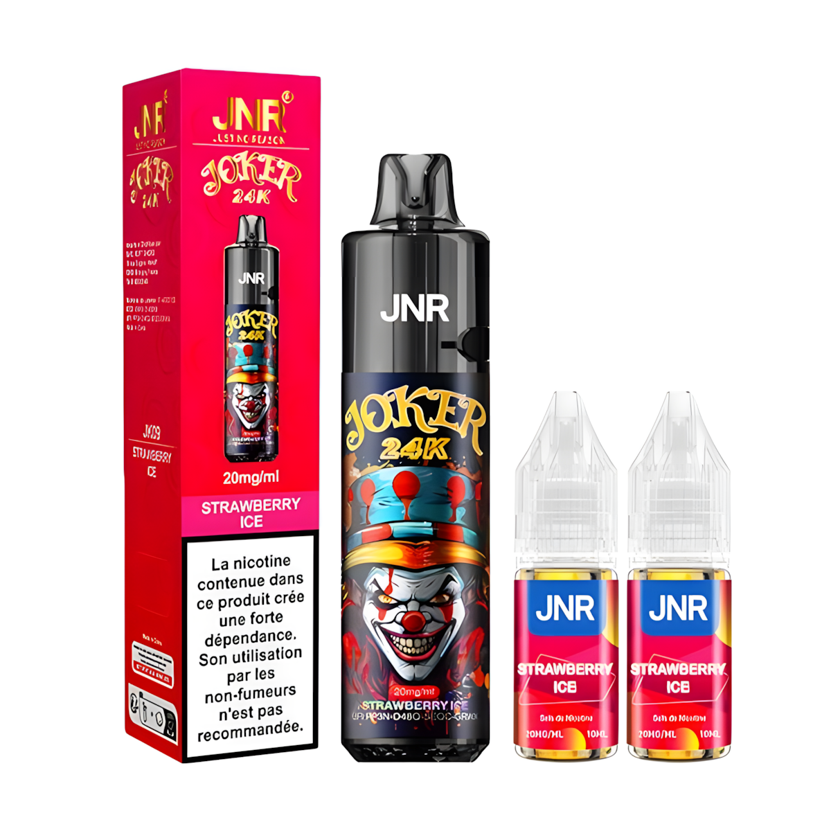 Puff JNR 24000 Fraise Glacée Rechargeable