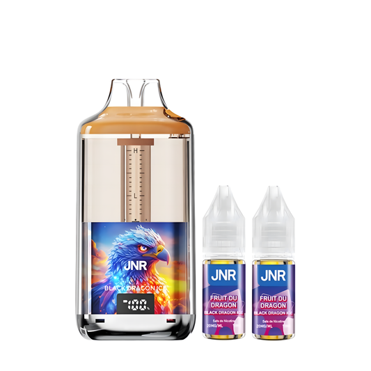 Puff JNR Falcon Gem+ 30K 20mg Fruit du Dragon Noir Glacée - TornaPuff