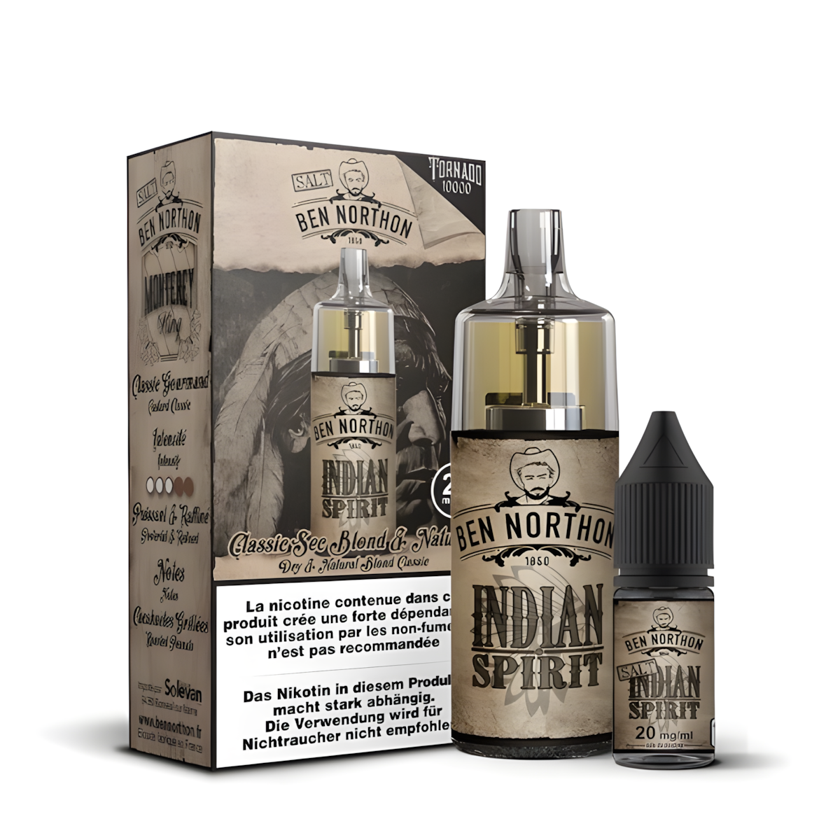 Puff 10000 tafs indian spirit gout tabac