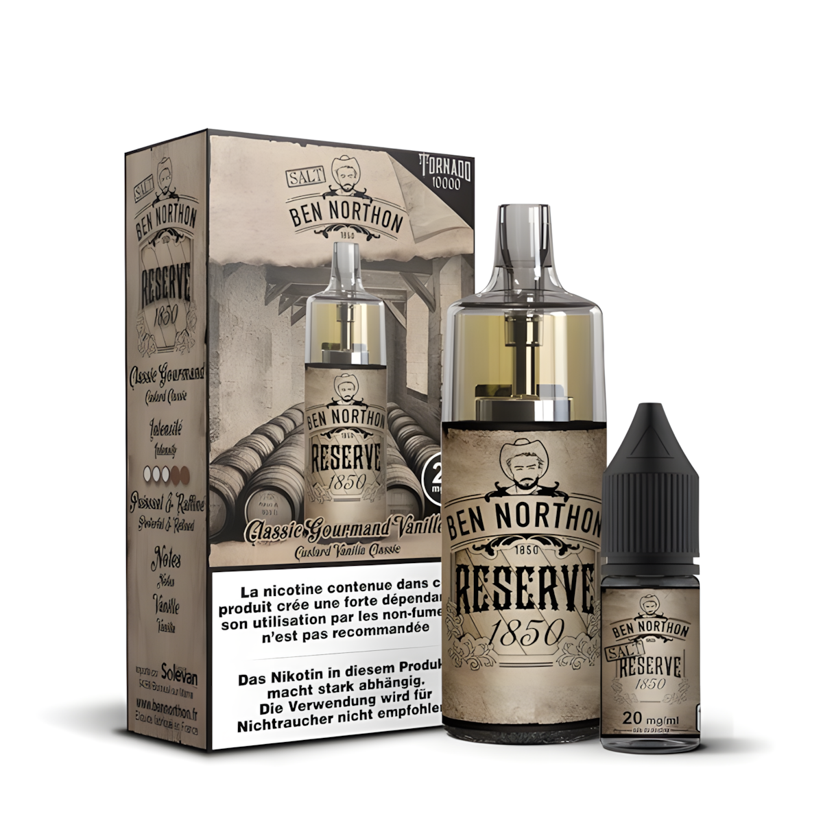 Puff Tornado 10000 20MG Reserve 1850 Ben Northon randm gout tabac