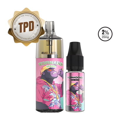 Puff 10MG 20MG Tornado Gobar Baies de Pêche