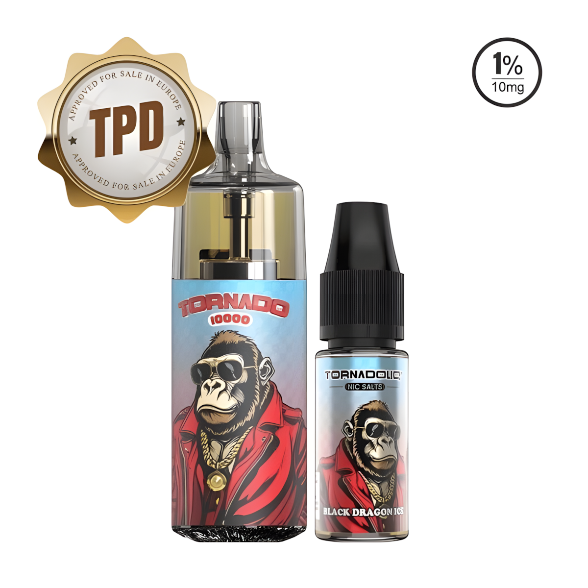 Puff 10K tornado gobar Dragon Noir Givré