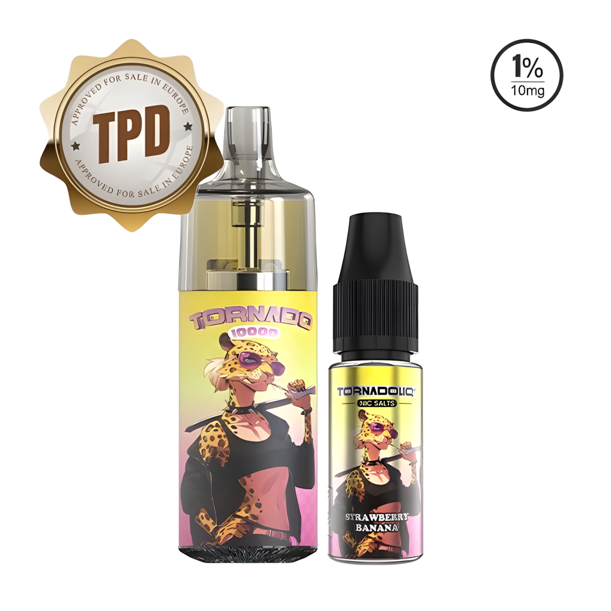 Vape Fraise Banane USB-C Gourmande