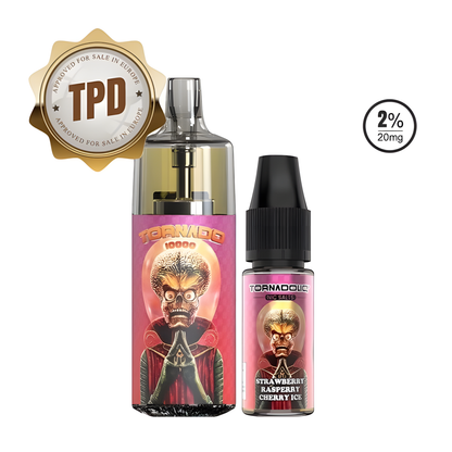 Vape Trio Fraise Framboise Cerise Mentholée USB-C