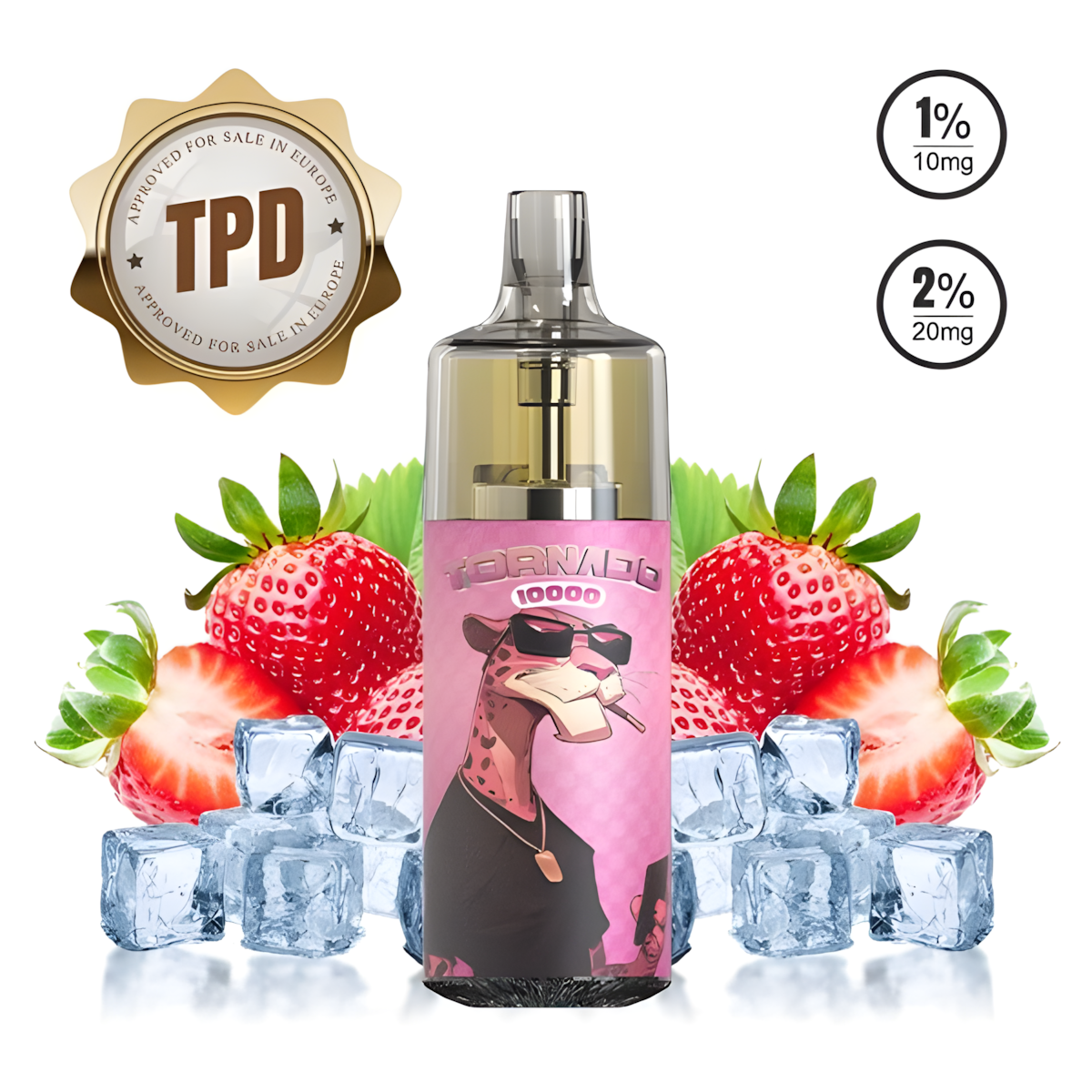 Puff Rechargeable Fraise Glacée Gobar