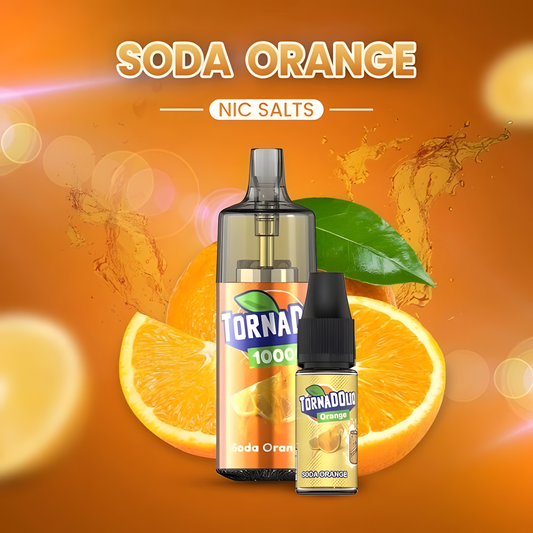 E-liquide Sels de Nicotine Goût Soda Orange Frais