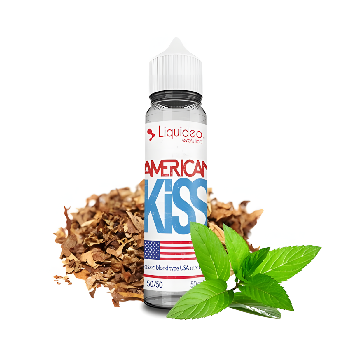 Flacon e-liquide American Kiss 50ml Liquideo Evolution