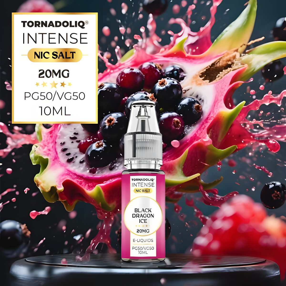 Flacon e-liquide 10ML TornadoLiq Fruit du dragon glacé