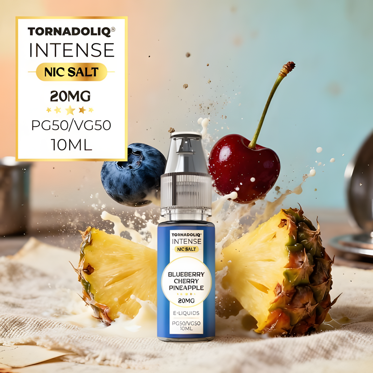 Flacon e-liquide 10ML TornadoLiq Mix Fruits Exotiques