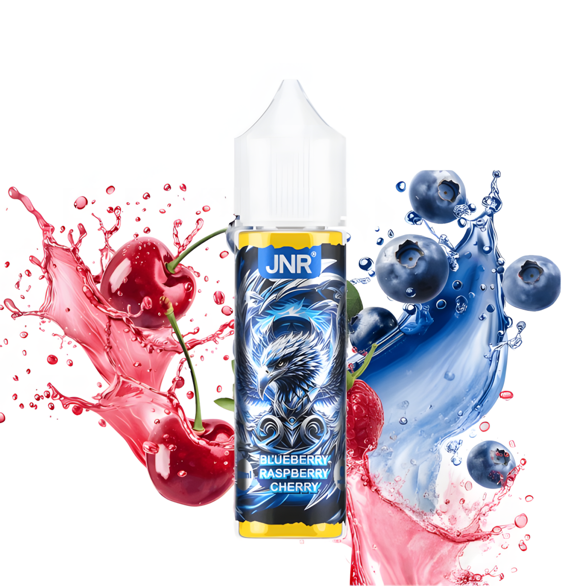 E-liquide JNR Blueberry Raspberry Cherry 50ml myrtille framboise cerise sans nicotine