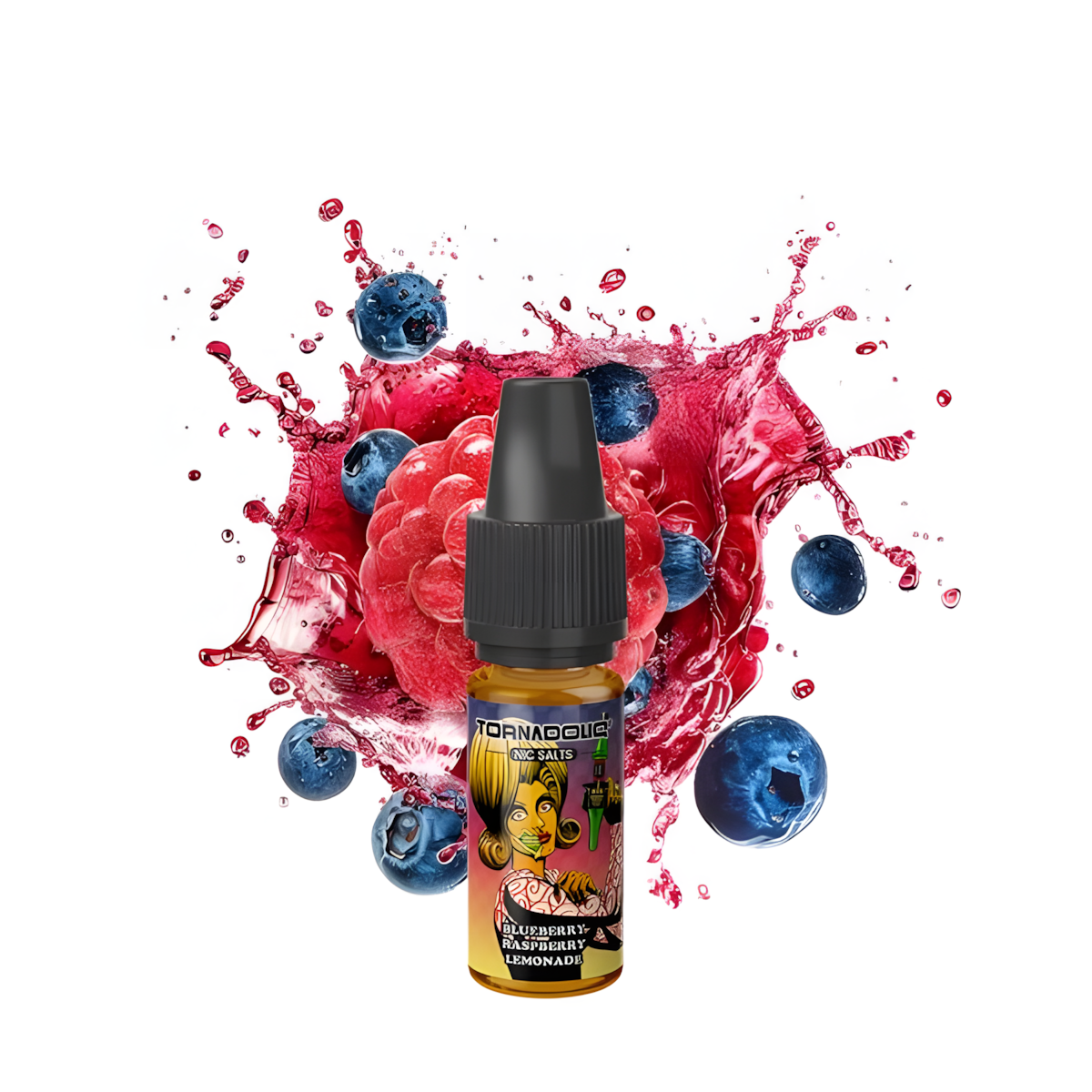 E-Liquide Puff 10ML TornadoLiq Limonade Myrtille Framboise