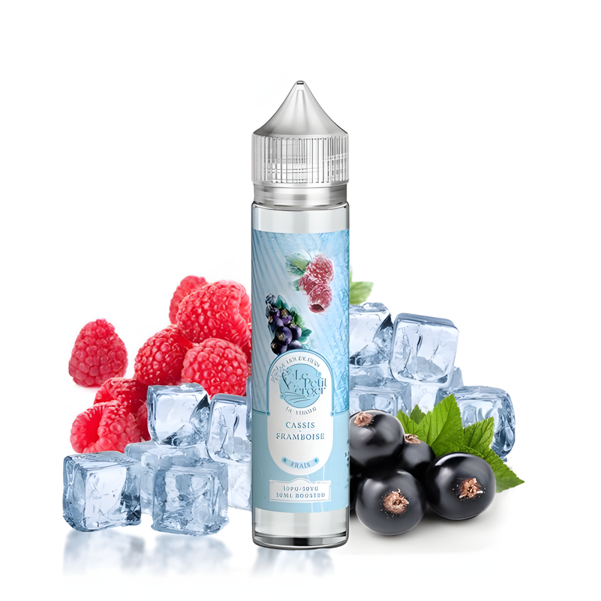 E-liquide Cassis Framboise Frais Le Petit Verger 50ML flacon