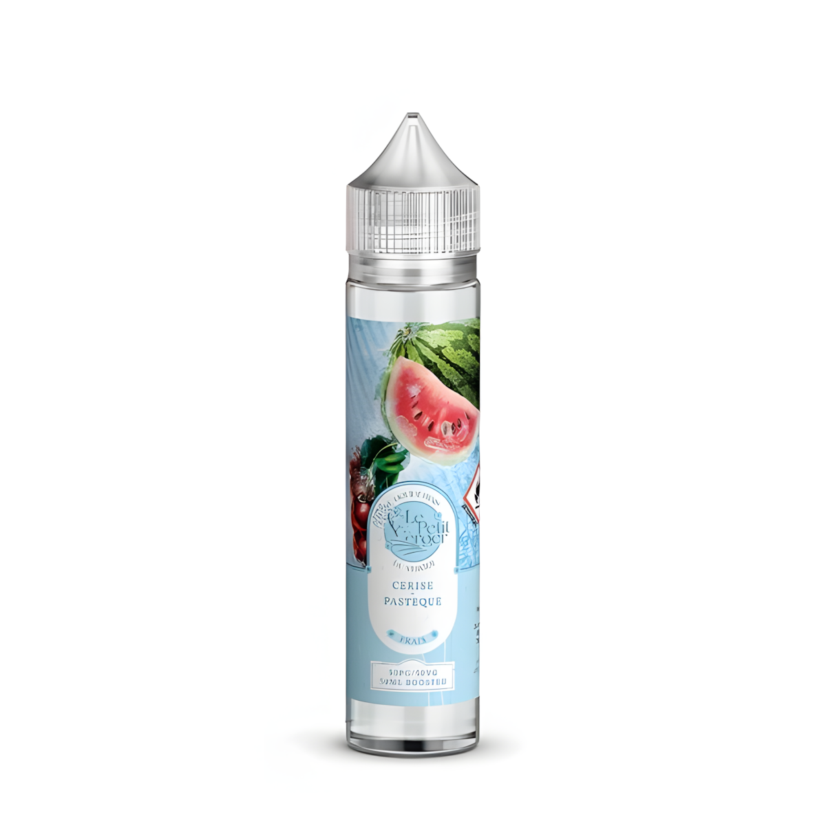 Flacon e-liquide 50 ml cerise pastèque fraîche Le Petit Verger