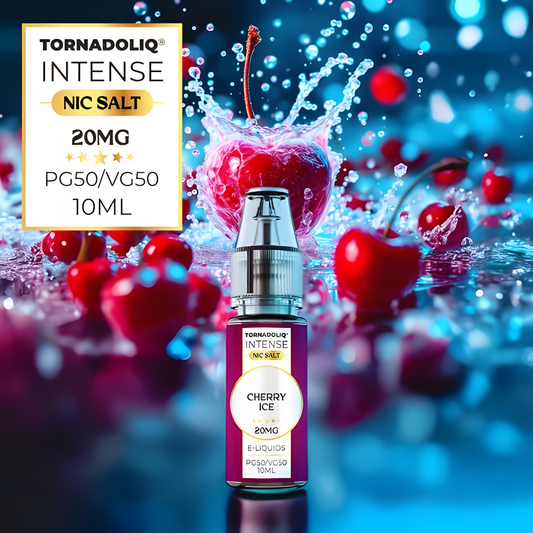 flacon Tornadoliq Intense Cherry Ice nic salt splash cerise fraîche