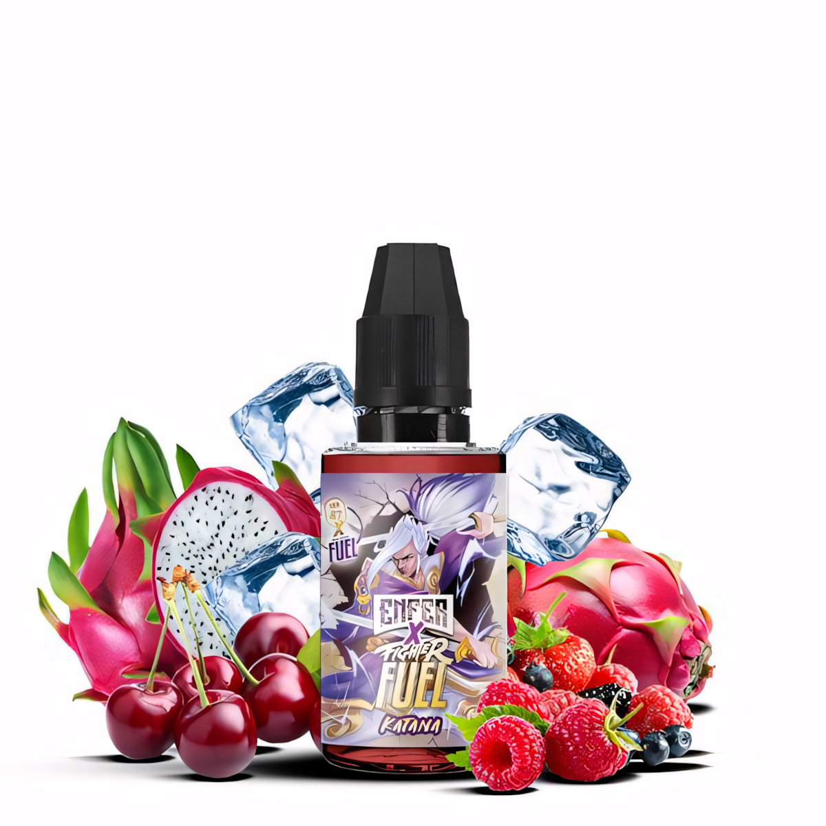 Concentré Katana Enfer x Fighter Fuel 30ml fruit du dragon fruits rouges cerise