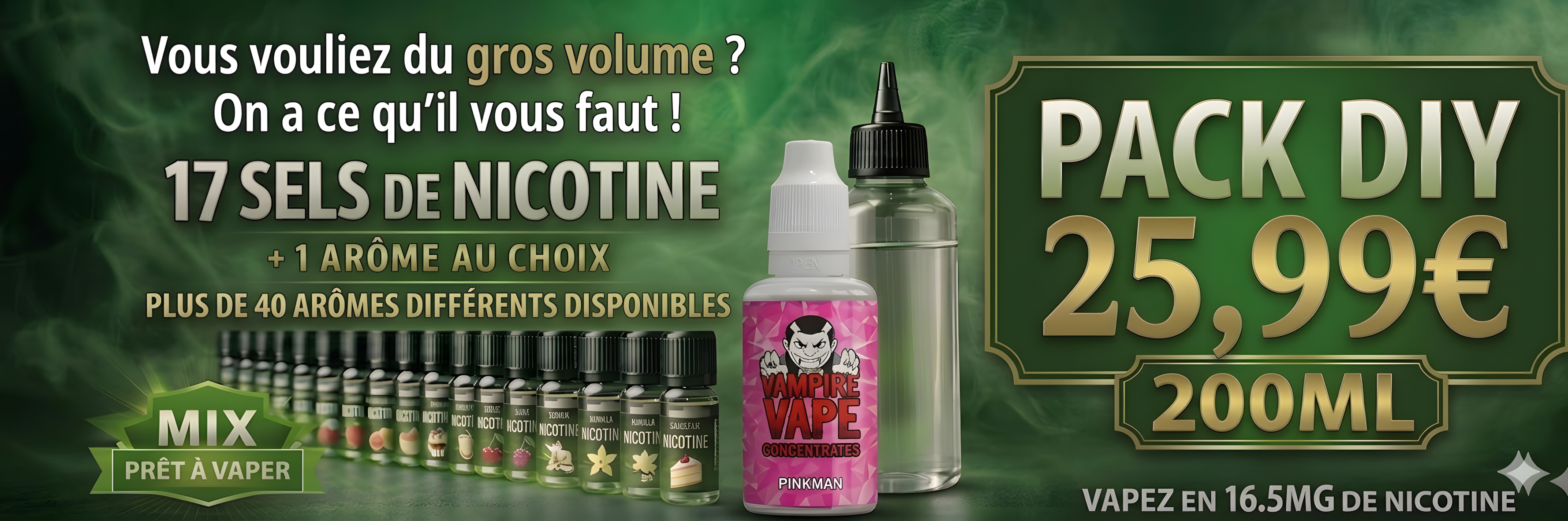 Kit DIY e liquide économique avec base PG VG et arômes pour créer son e liquide facilement