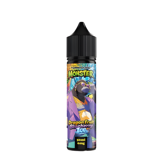E-liquide Dragon Fruit Blueberry Ice Monster by Tornadoliq 50ml 0MG - fruit du dragon, myrtille et fraîcheur
