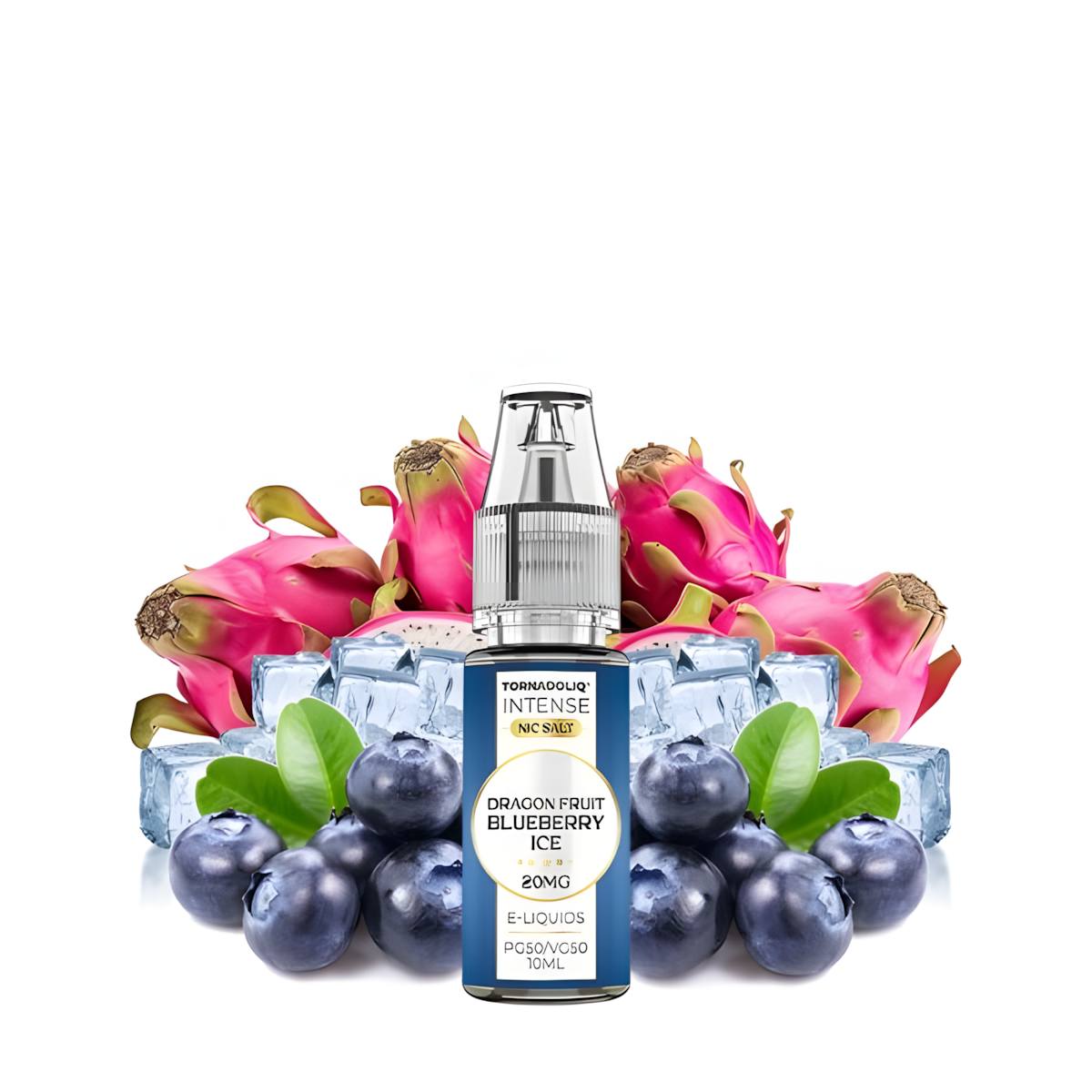 E-Liquide Puff 10ML TornadoLiq Fruit du Dragon Myrtille Glacé