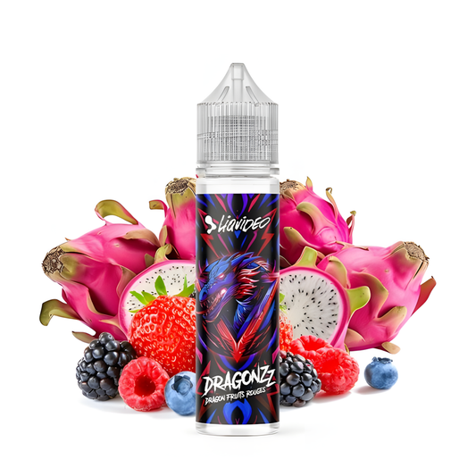 E-liquide Sans Nicotine Liquideo Dragonzz Dragon Fruits Rouges 50 ml
