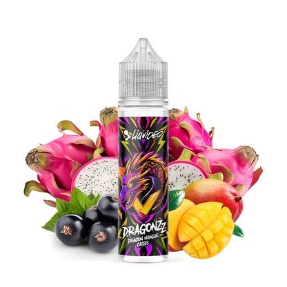 Flacon Dragon Mangue Cassis Liquideo Dragonzz 50ml