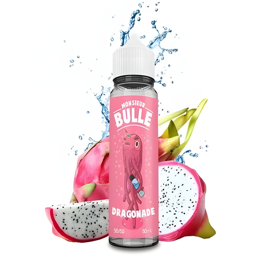 E-liquide Dragonade 50ml Liquideo Monsieur Bulle limonade fruit du dragon