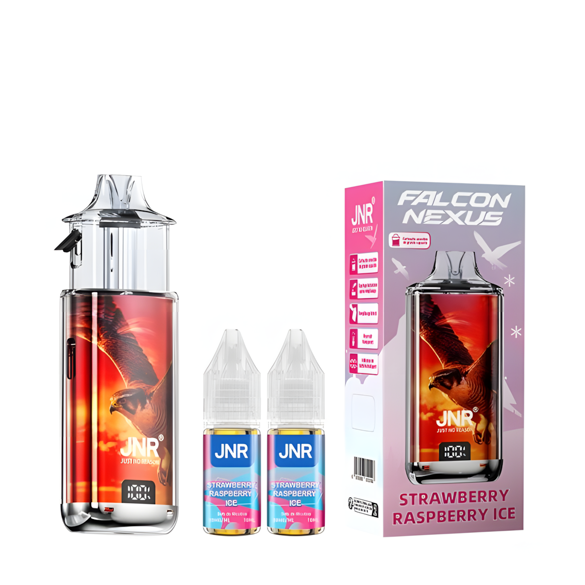 Puff Falcon Nexus 40K JNR Fraise Framboise Glacée 1000mAh