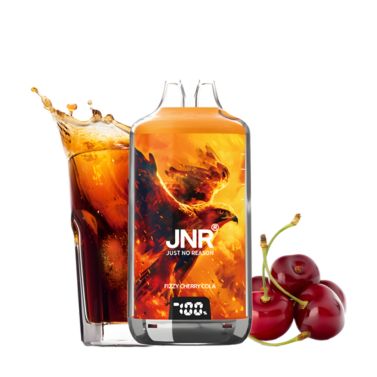 Pod JNR Falcon X 28K Fizzy Cherry Cola 20 mg – vue de face