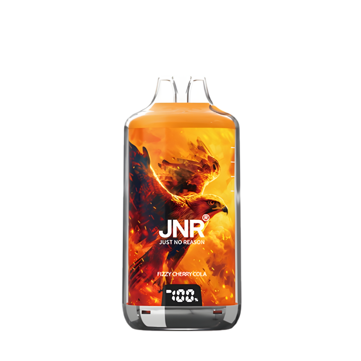 E-cig JNR Falcon X 28K Cherry Cola – design orange