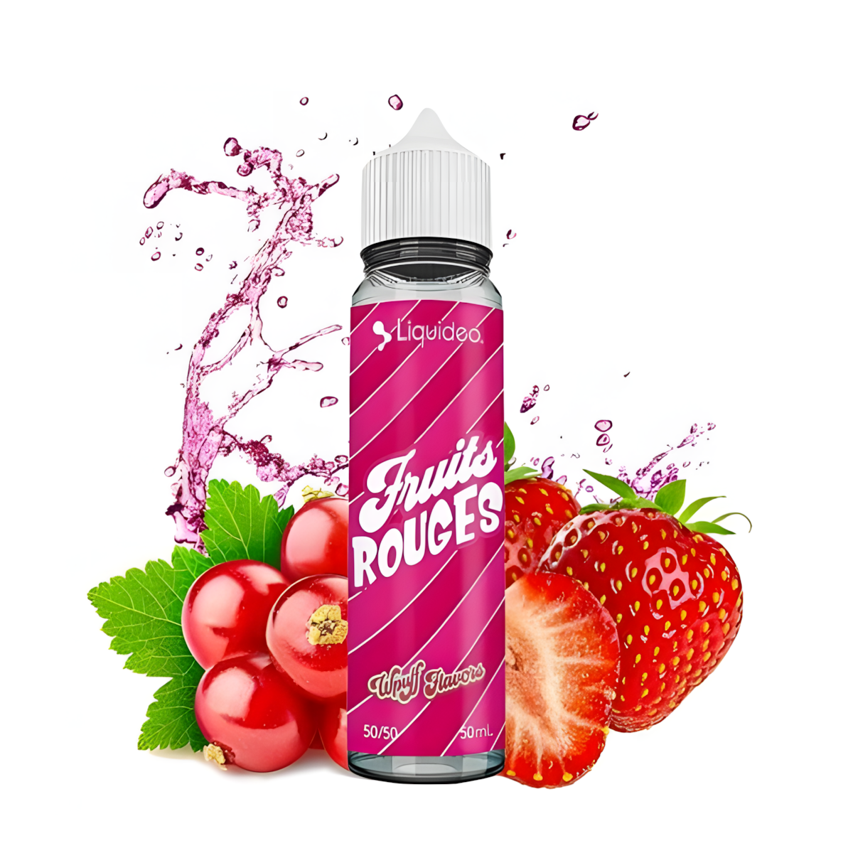Flacon e-liquide Fruits Rouges Wpuff Flavors 50ml Liquideo