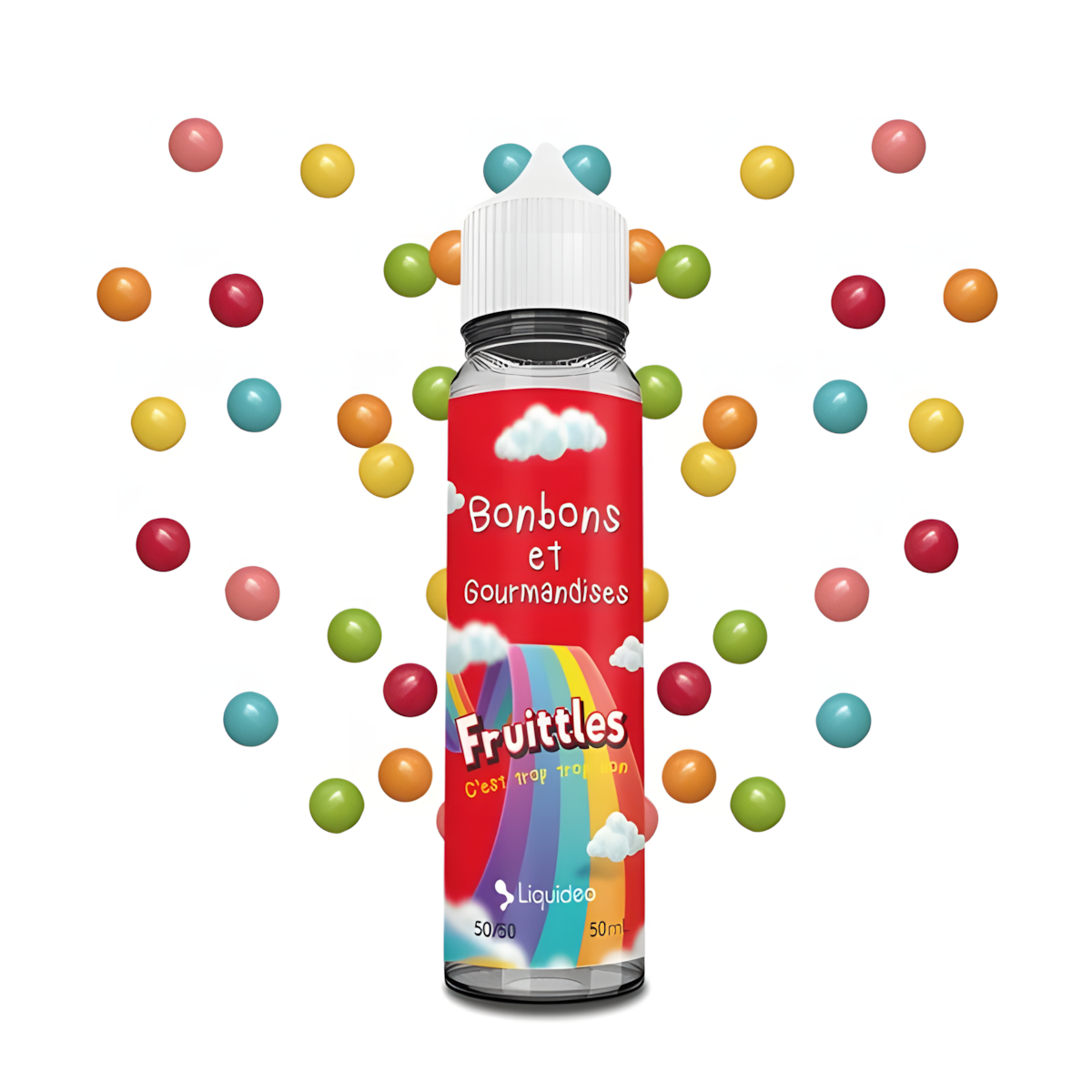 E-liquide Fruittles 50ml Liquideo Tentation bonbons fruités
