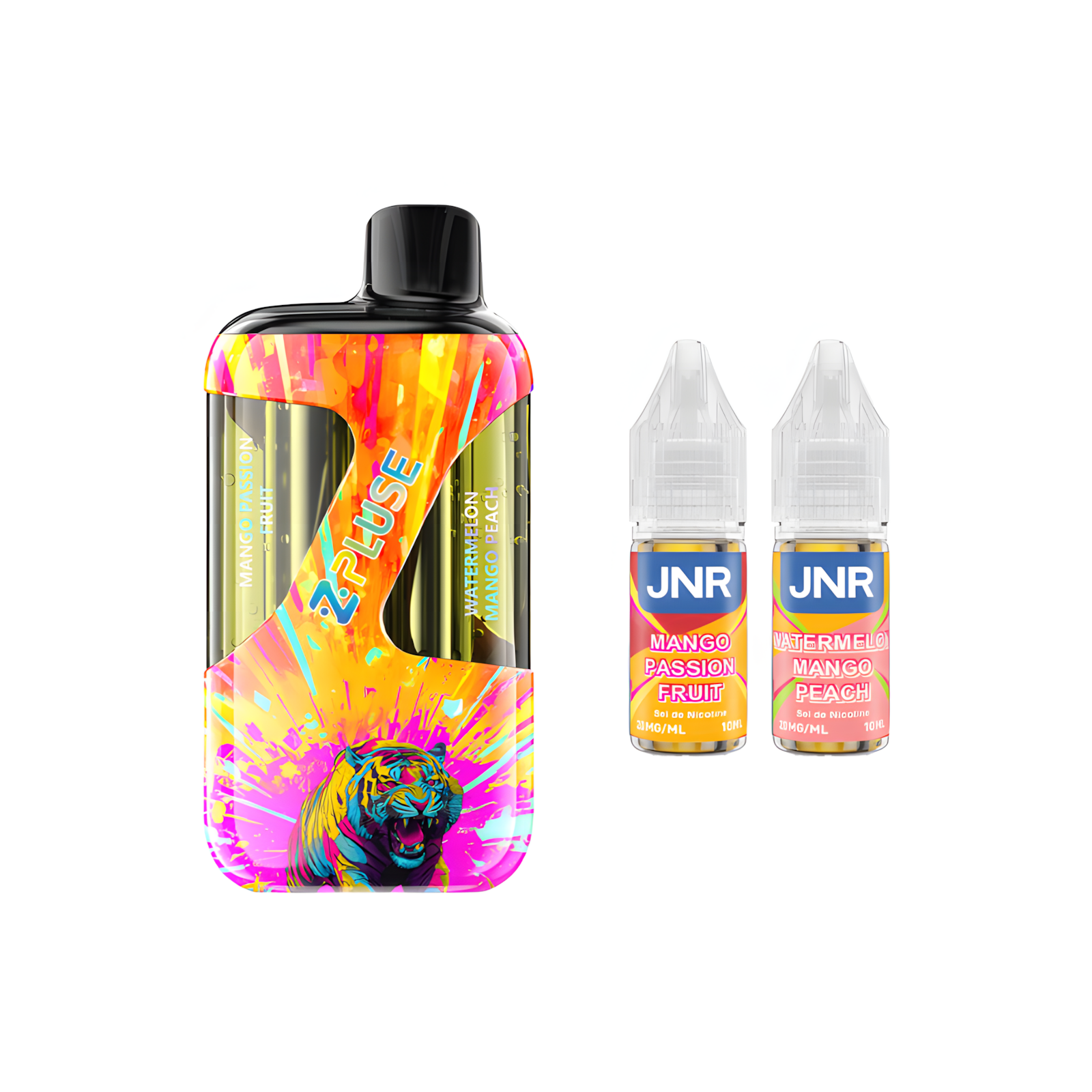 Kit JNR ZPluse 42000 Mangue Passion et Pastèque Mangue Pêche 20mg