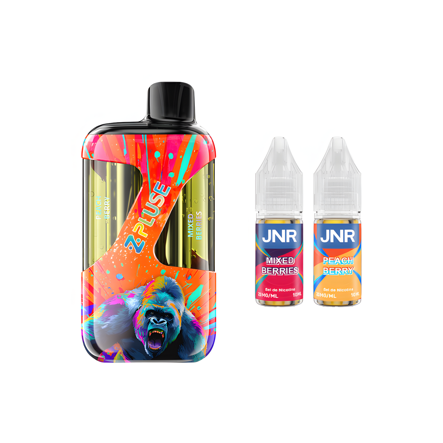 Kit JNR ZPluse 42000 Baies Mélangées et Pêche Baies 20mg