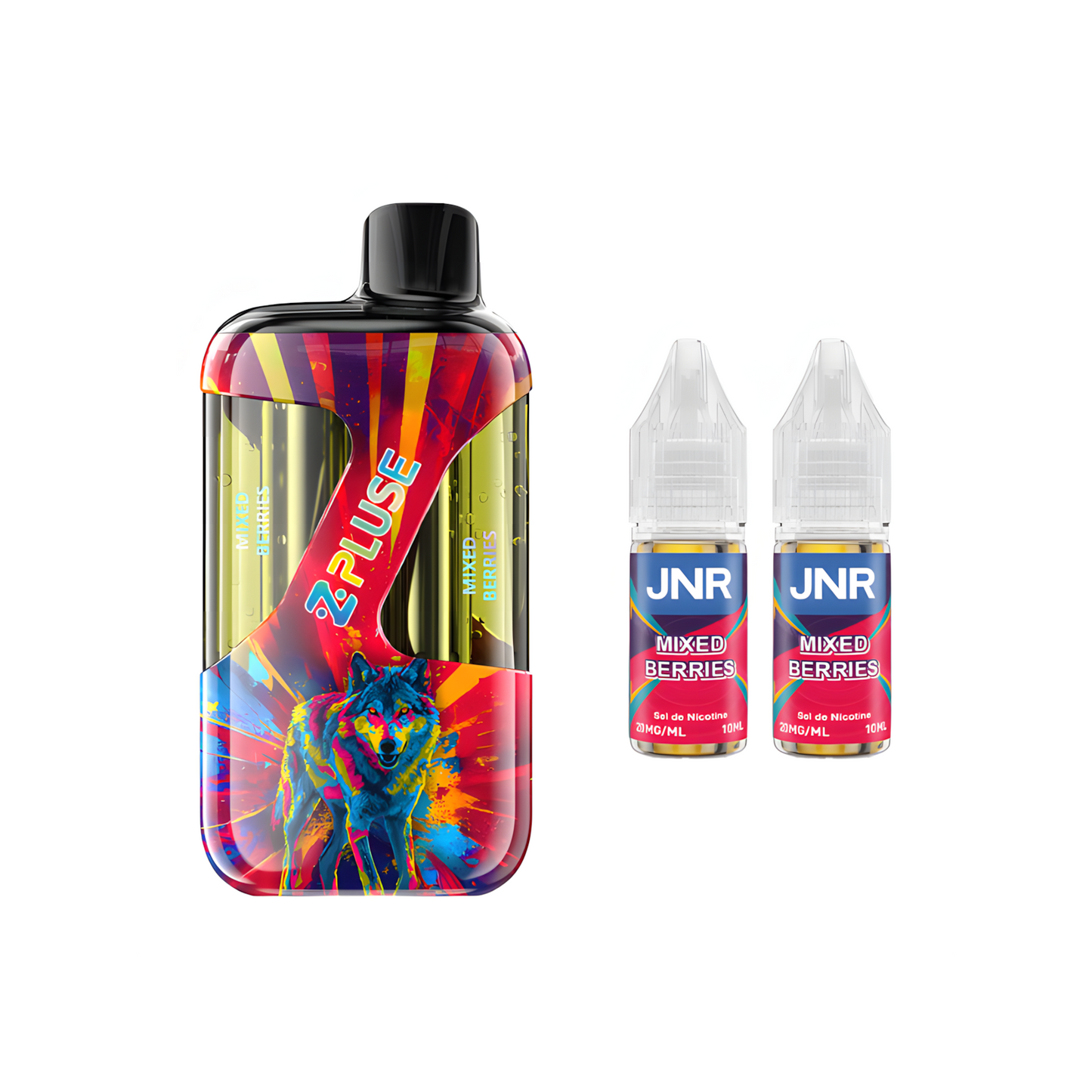 Kit JNR ZPluse 42000 Baies Mélangées avec deux liquides 10ml en 20mg