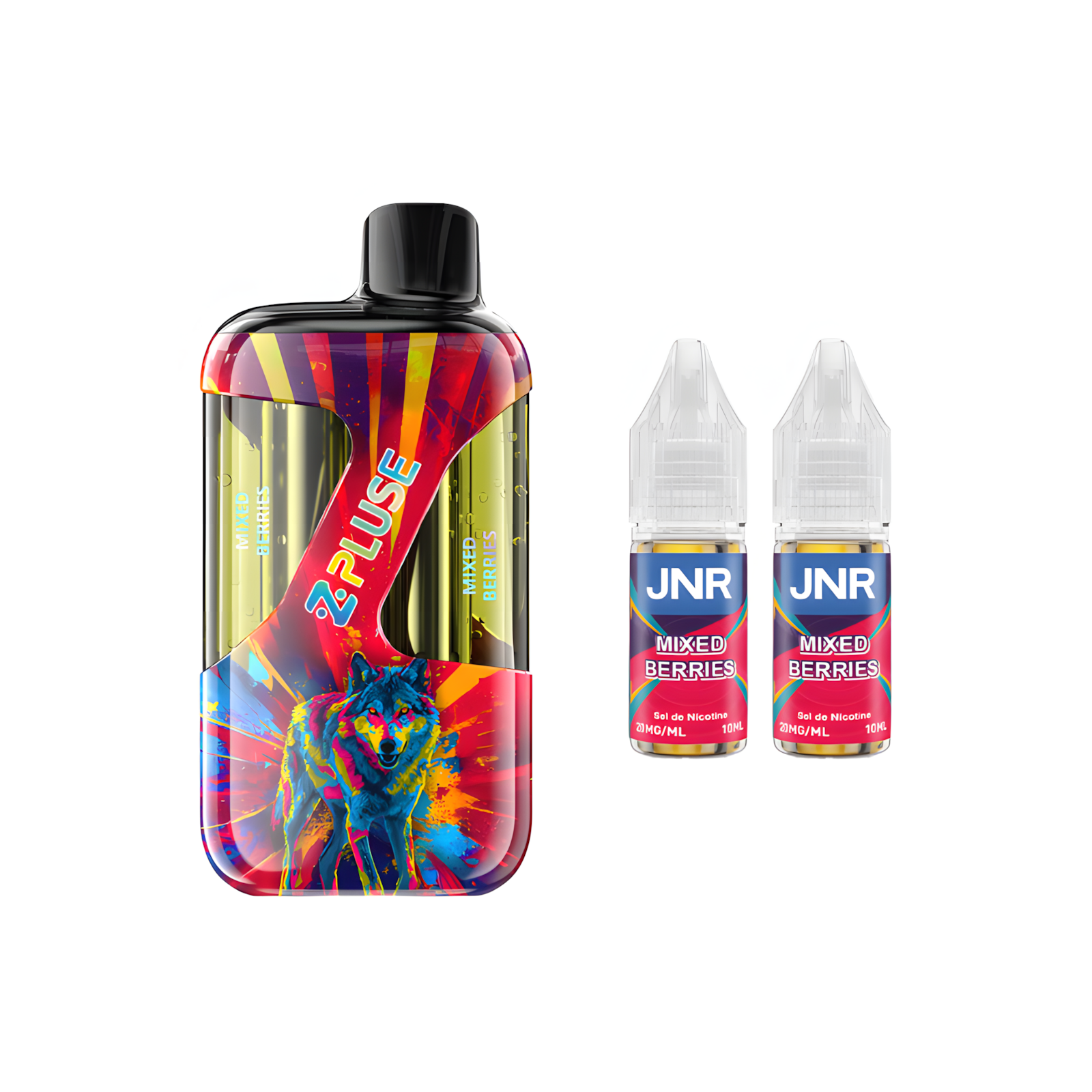 Kit JNR ZPluse 42000 Baies Mélangées avec deux liquides 10ml en 20mg