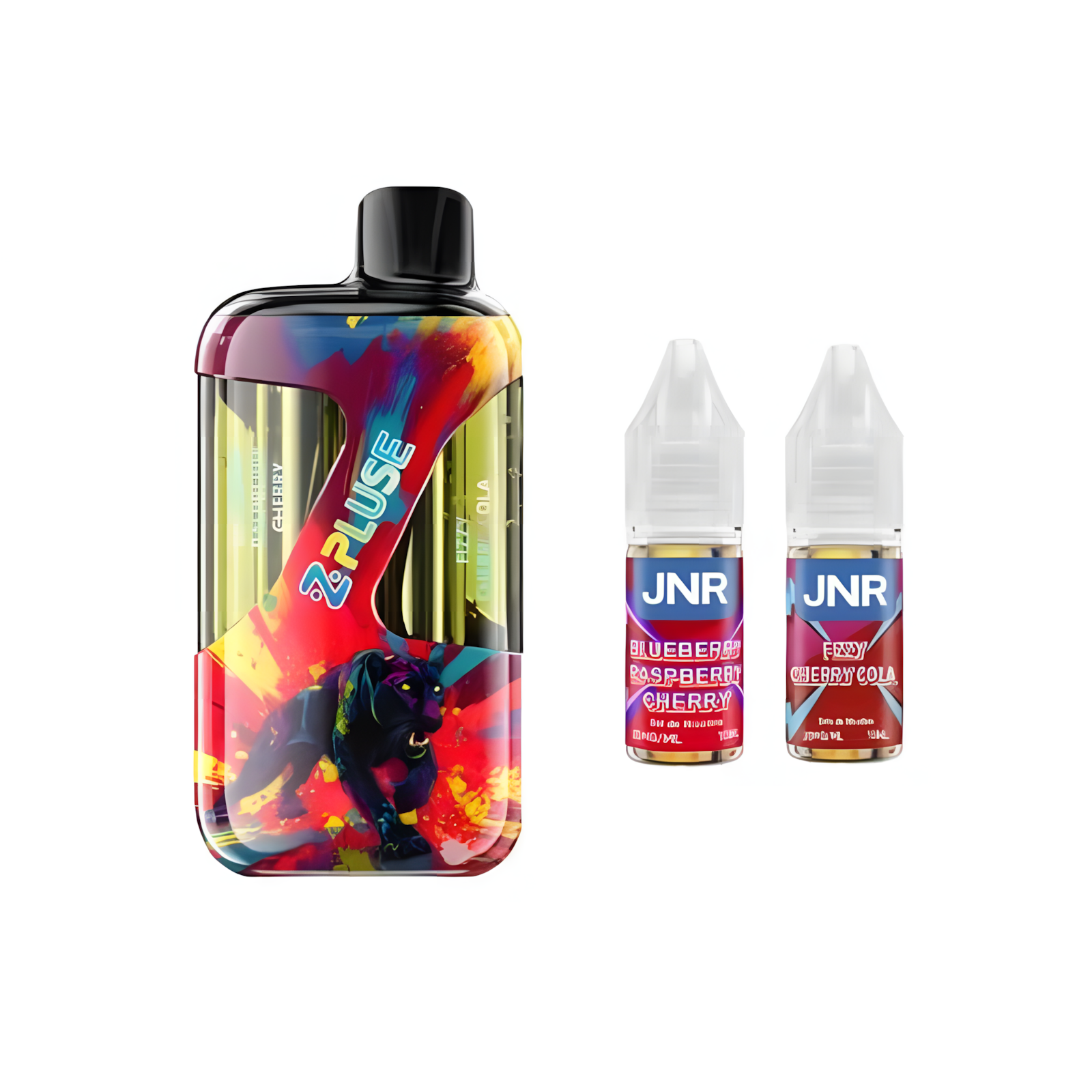 Kit JNR ZPluse 42000 Myrtille Framboise Cerise et Cola Cerise Pétillant 20mg