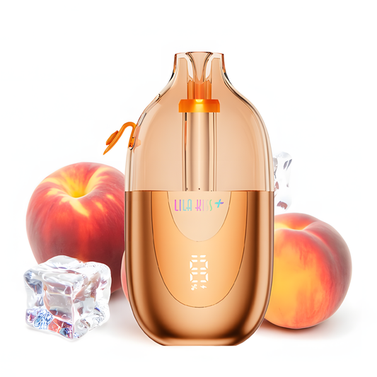 JNR Lila Kiss+ 46K Pêche Glacée rechargeable avec écran LED 20mg