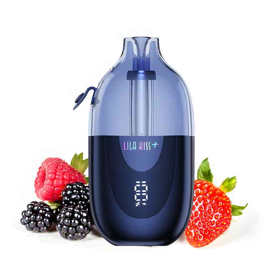 JNR Lila Kiss+ 46K Baies Mélangées fraise framboise mûre avec écran LED 20mg