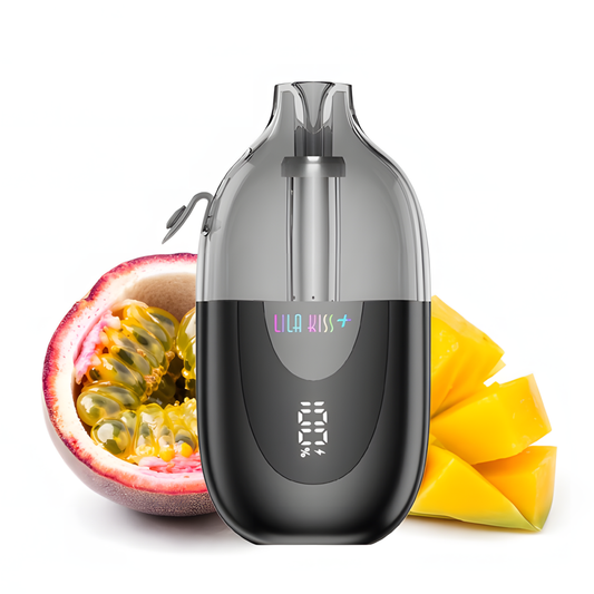 JNR Lila Kiss+ 46K Mangue Fruit de la Passion rechargeable avec écran LED 20mg