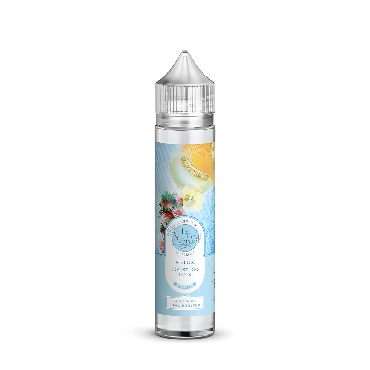 Flacon e-liquide 50 ML Melon Fraises des Bois Le Petit Verger