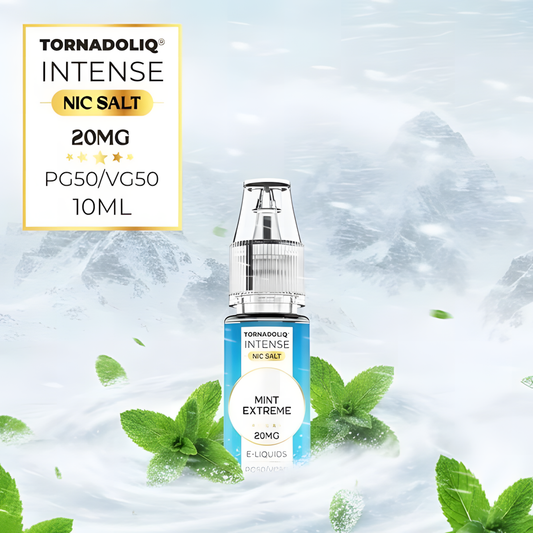 flacon nic salt Mint Extreme Tornadoliq Intense splash mentholé glacé