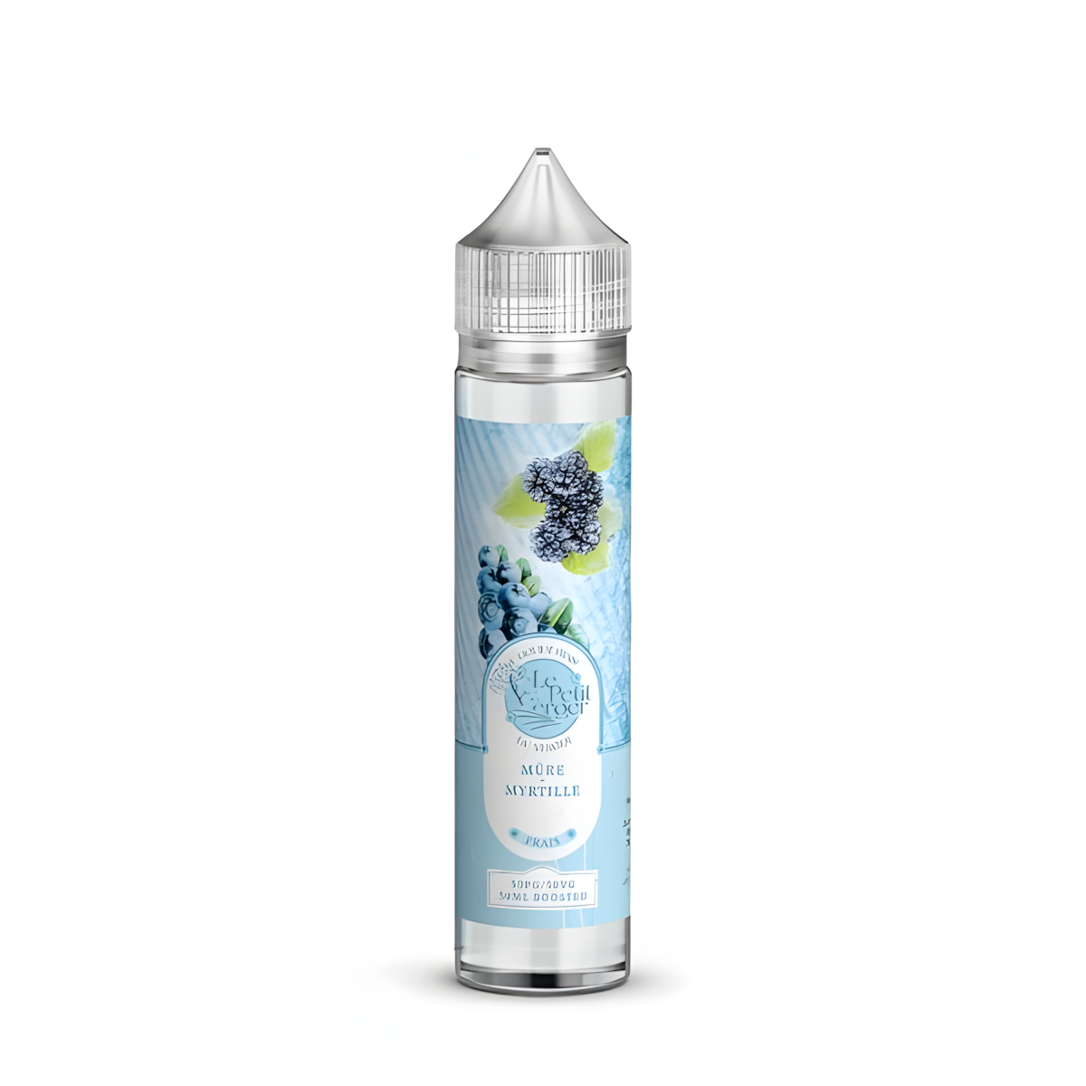 Flacon e-liquide 50 ML Mûre Myrtille Le Petit Verger