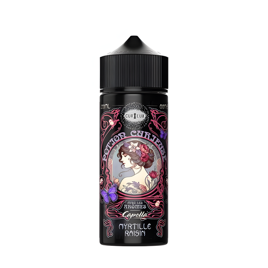 curieux e-liquide myrtille raisin fruité gourmand
