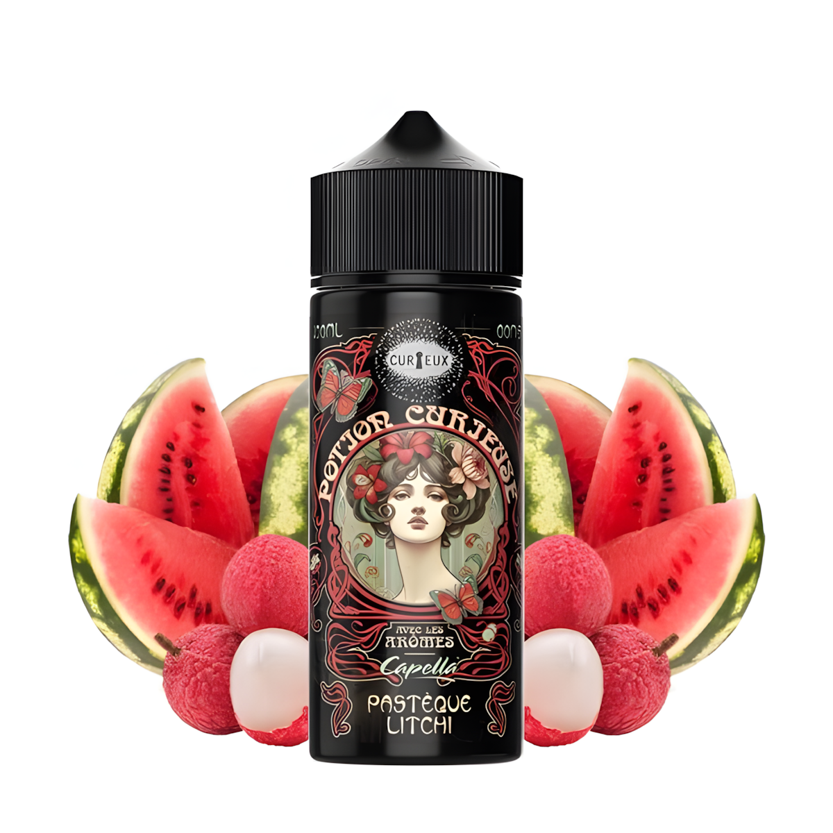 e-liquide pastèque litchi 100ml les potions curieuses