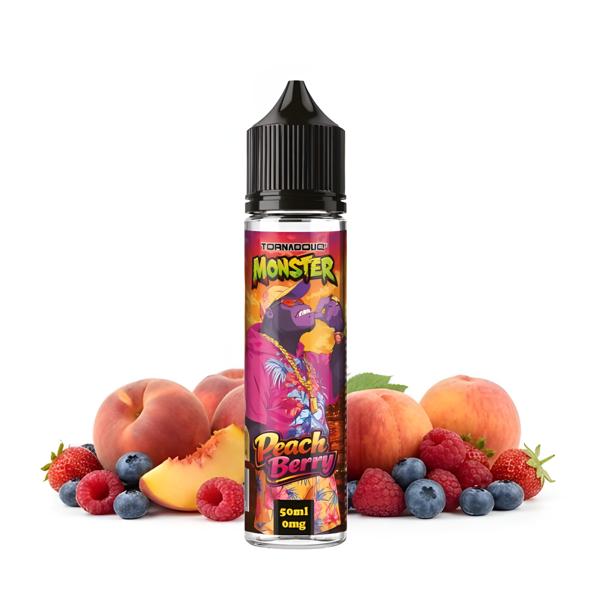 Flacon Peach Berry Monster by Tornadoliq 50ml sans nicotine