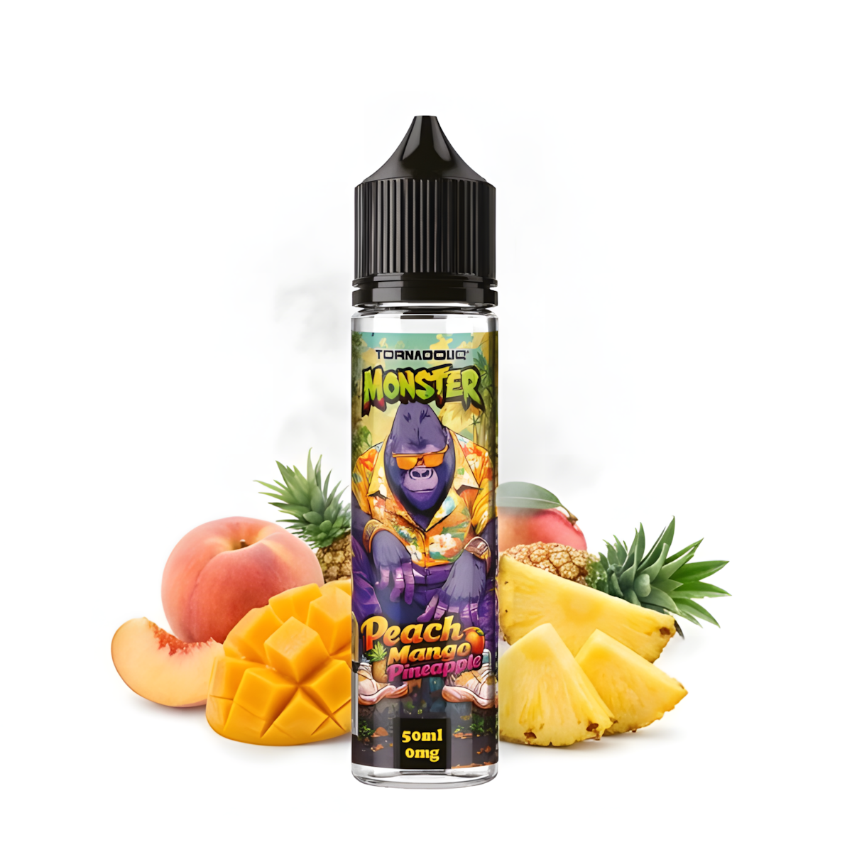 E-liquide Peach Mango Pineapple Monster Tornadoliq 50ml pêche mangue ananas