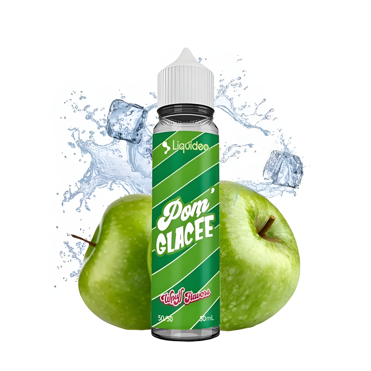 Flacon E-liquide Pom Glacée Wpuff Flavors 50ML Liquideo